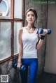 Beautiful Yoon Ae Ji poses glamor in gym fashion photos (56 photos) P36 No.937682