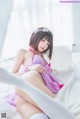 [桜桃喵] 加藤惠 Megumi Kato 紫色小睡裙 P16 No.878c15