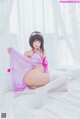 [桜桃喵] 加藤惠 Megumi Kato 紫色小睡裙 P30 No.cbfc53